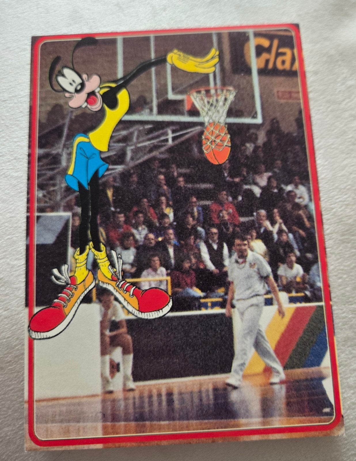 Vintage Disney - Goofy Basketbal Ansichtkaart, Verzenden, 1960 tot 1980, Ongelopen, Kinderen