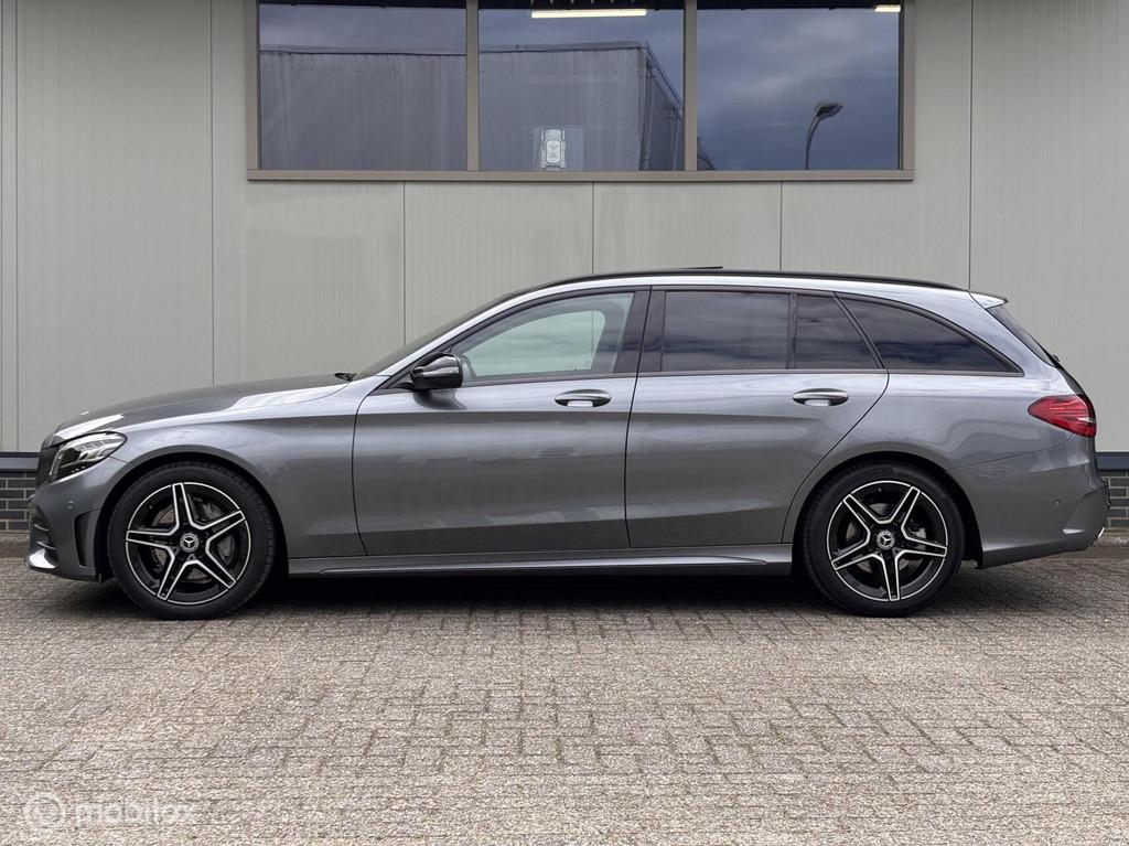 Mercedes C-klasse Estate 180 AMG PANO Virtual DEALER O.H., Automaat, Gebruikt, Zwart, Automatische klimaatregeling