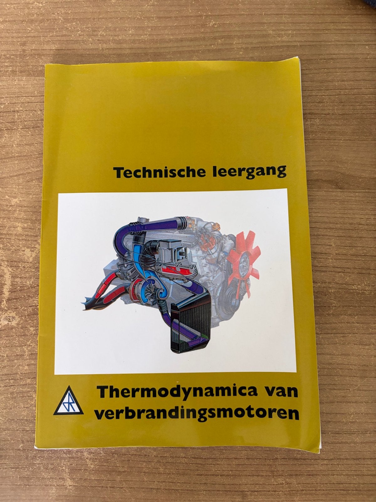 Technische leergang: Thermodynamica van verbrandingsmotoren, Ophalen of Verzenden, Zo goed als nieuw, Autotechniek