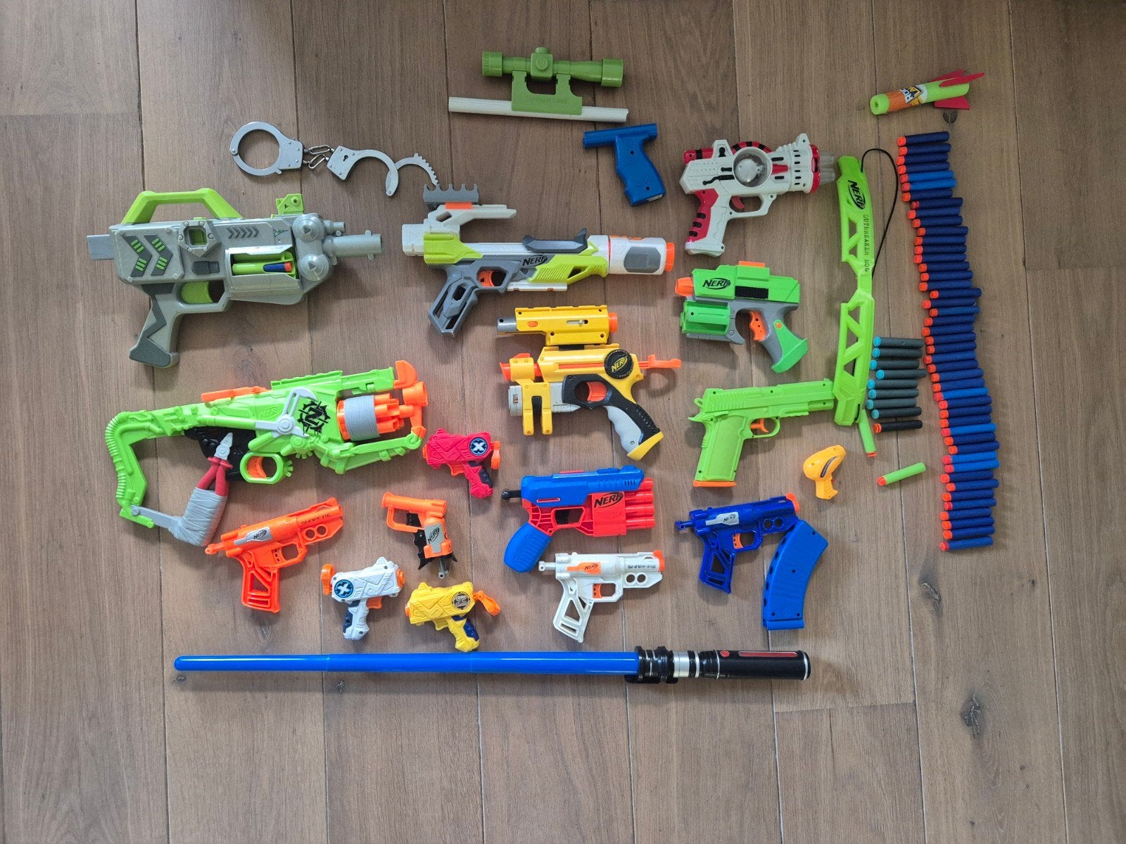 Nerf geweren div., Ophalen of Verzenden, Gebruikt