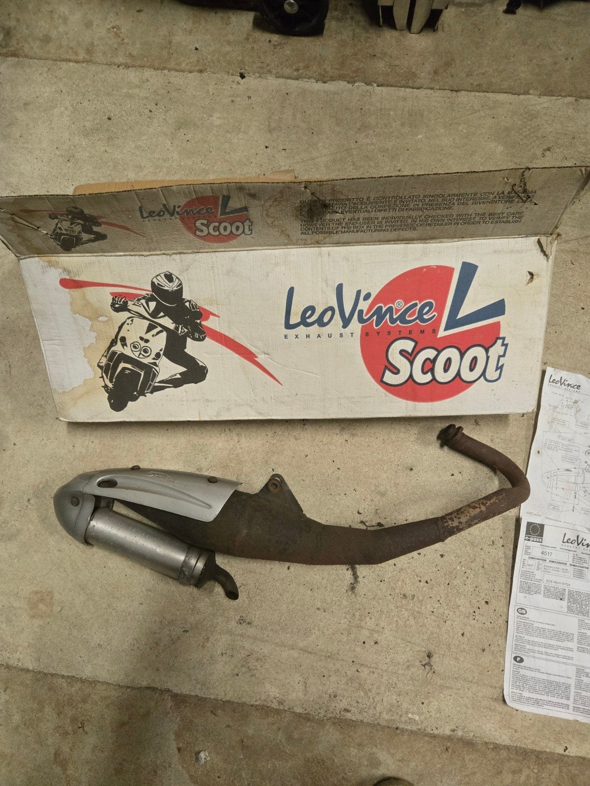 Leovince exhaut / scooter uitlaat type Sprinter, Ophalen, Gebruikt, Tweetakt
