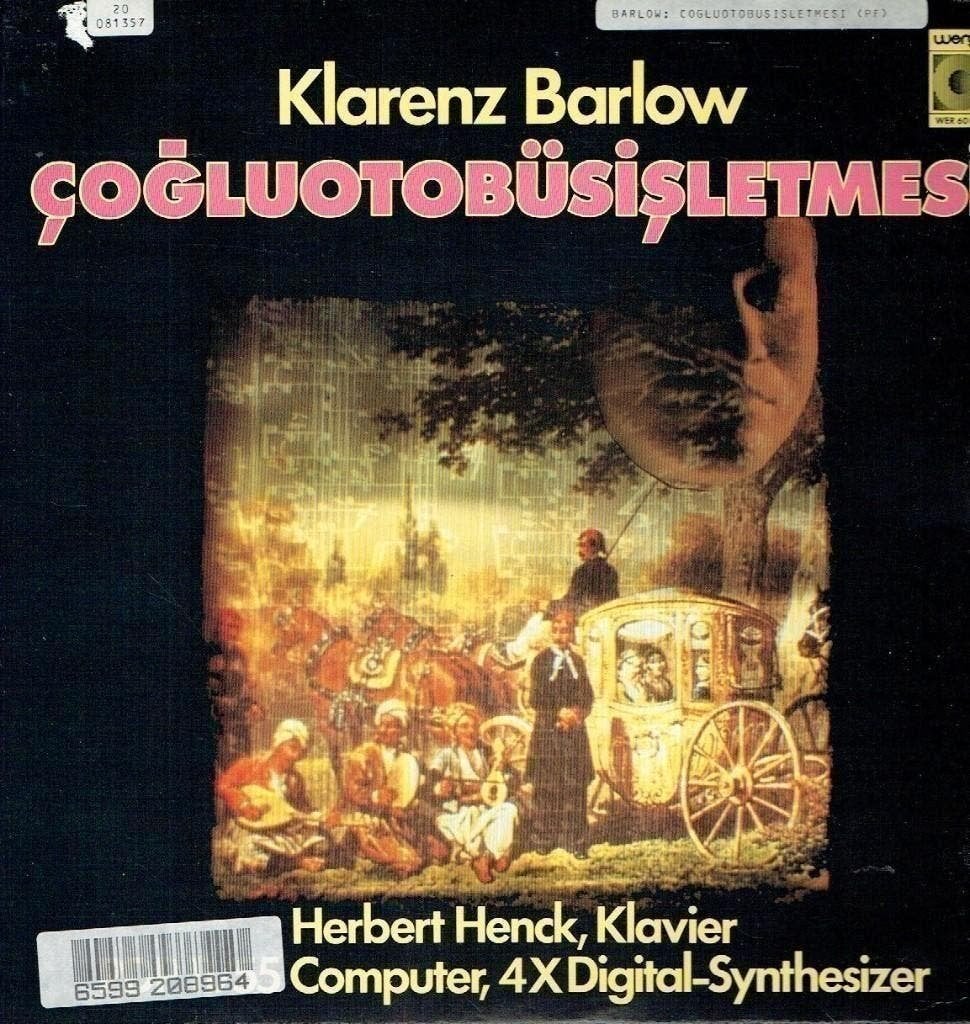 Klarenz Barlow Çoğluotobüsişletmesi, Kamermuziek, Verzenden, Zo goed als nieuw, 12 inch