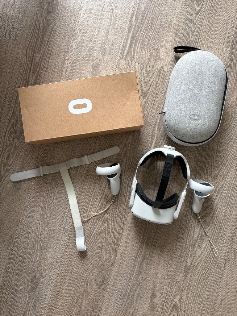 Oculus/Meta Quest 2 128gb, Spelcomputers en Games, Virtual Reality, Ophalen of Verzenden, Zo goed als nieuw, VR-bril, Overige platformen