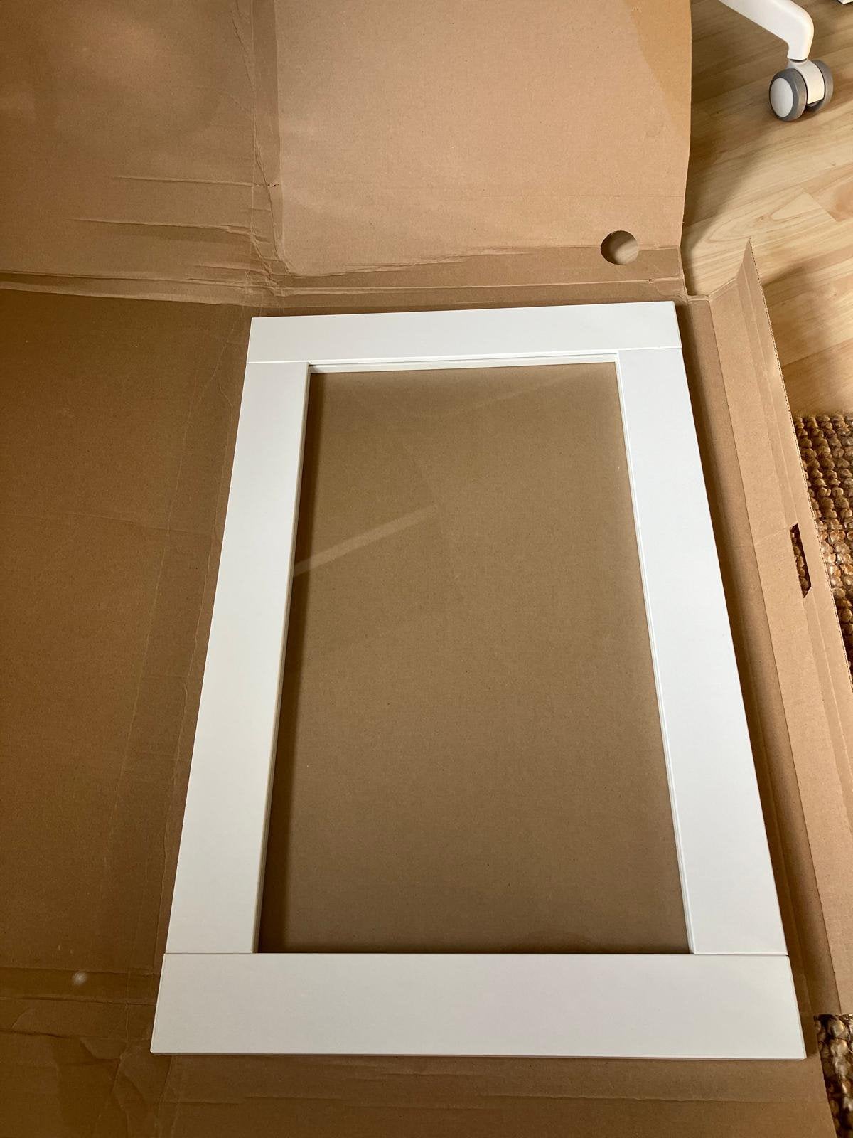 twee stuks IKEA Sindvik vitrinedeuren wit, Ophalen, Zo goed als nieuw