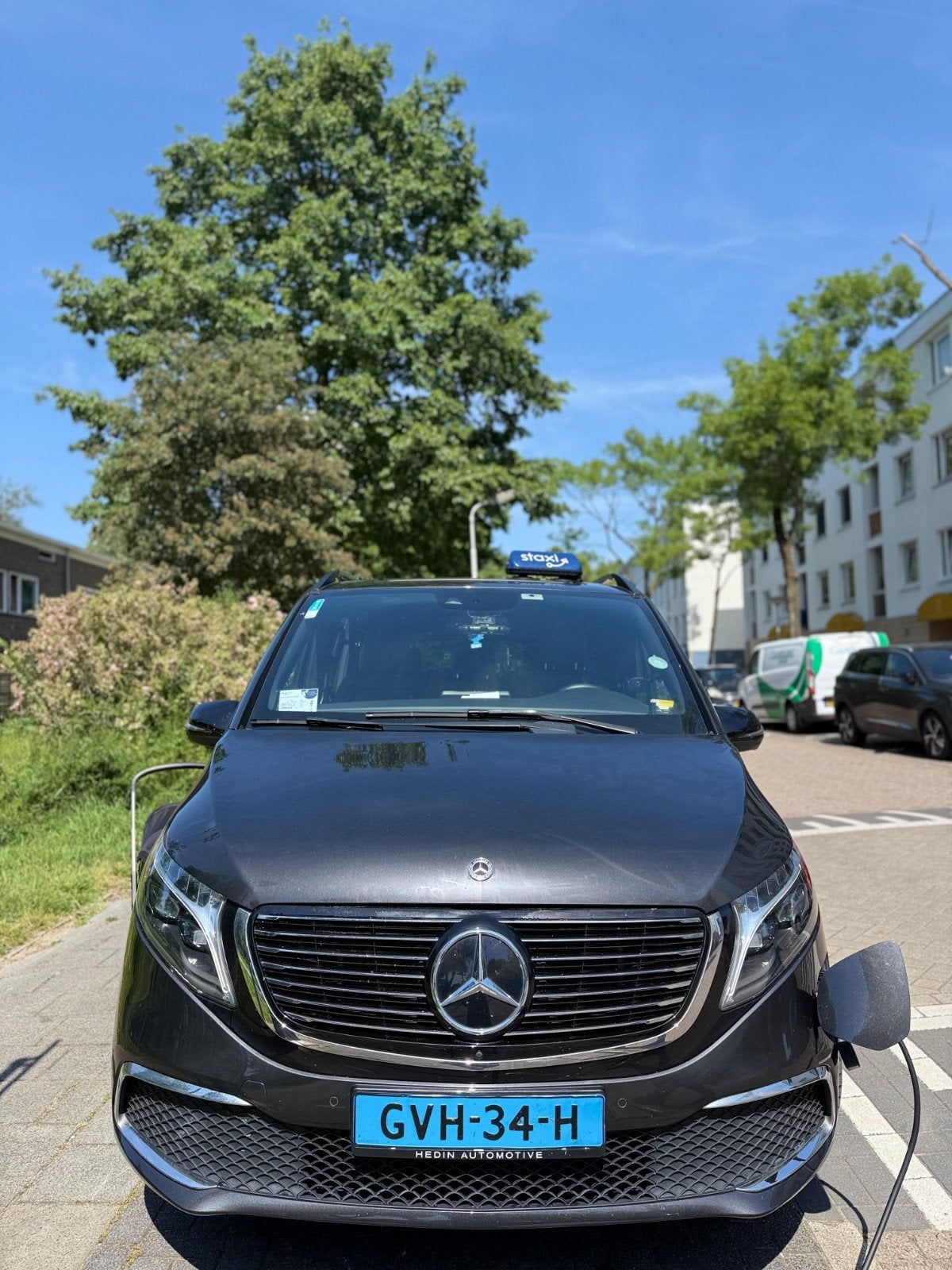Mercedes Eqv 300 Taxiklaar, Auto's, Dealer onderhouden, Leder, Navigatiesysteem, Zilver of Grijs
