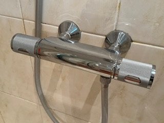 Thermostatische douchekraan Grohterm 1000 performance  12 cm, Ophalen, Gebruikt, Chroom, Kraan
