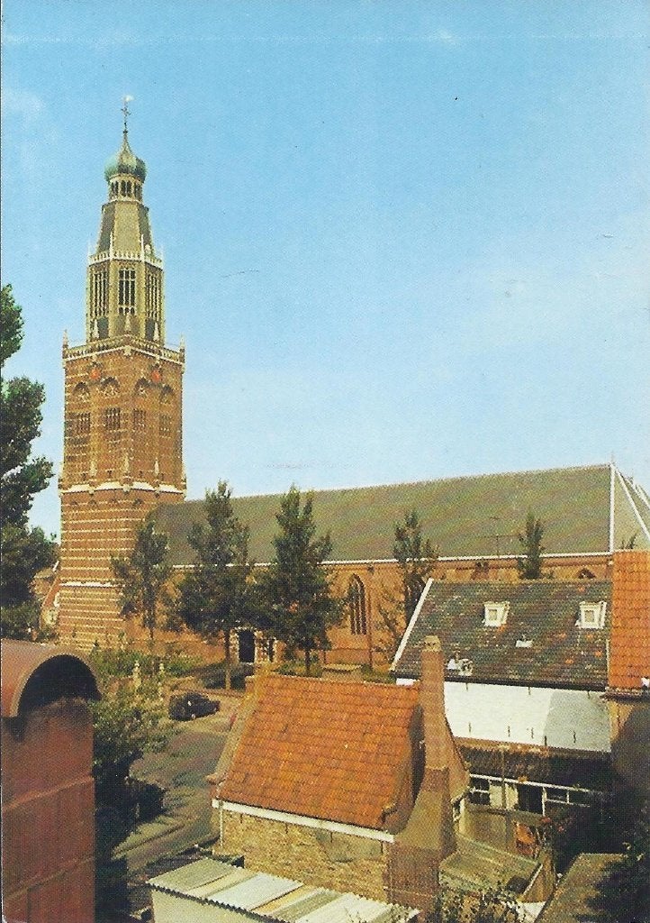 Enkhuizen zuiderkerk ongelopen ansichtkaart ( a1636), Verzamelen, Ophalen of Verzenden, 1980 tot heden, Gelopen, Noord-Holland