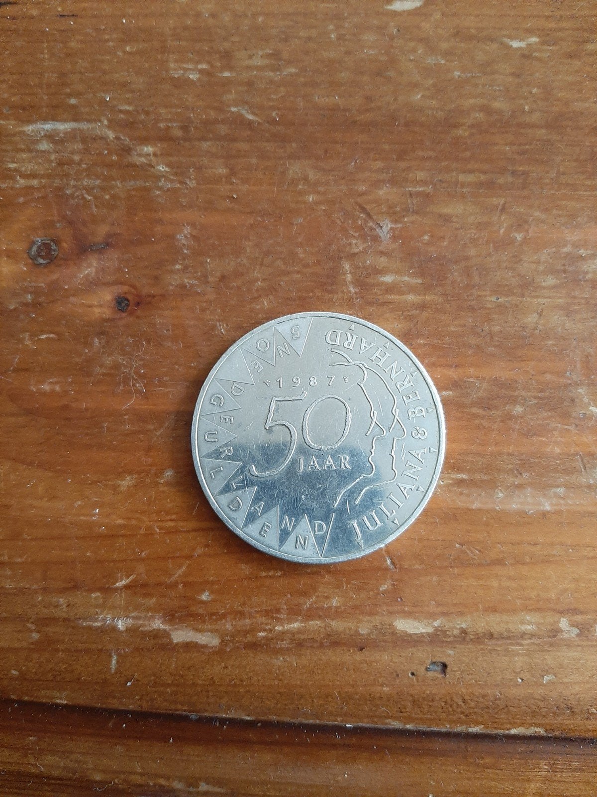 Zilveren munt 50 jaar Juliana & Bernhard 1987, Koningin Beatrix, Losse munt, Geboorte of Huwelijk, Overige waardes