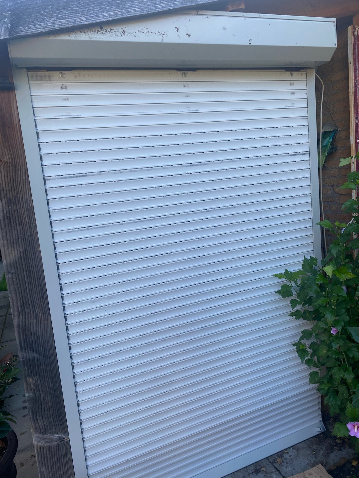 Rolluik wit - Gebruikt, Doe-het-zelf en Verbouw, Ophalen, Gebruikt, 100 tot 150 cm, Wit