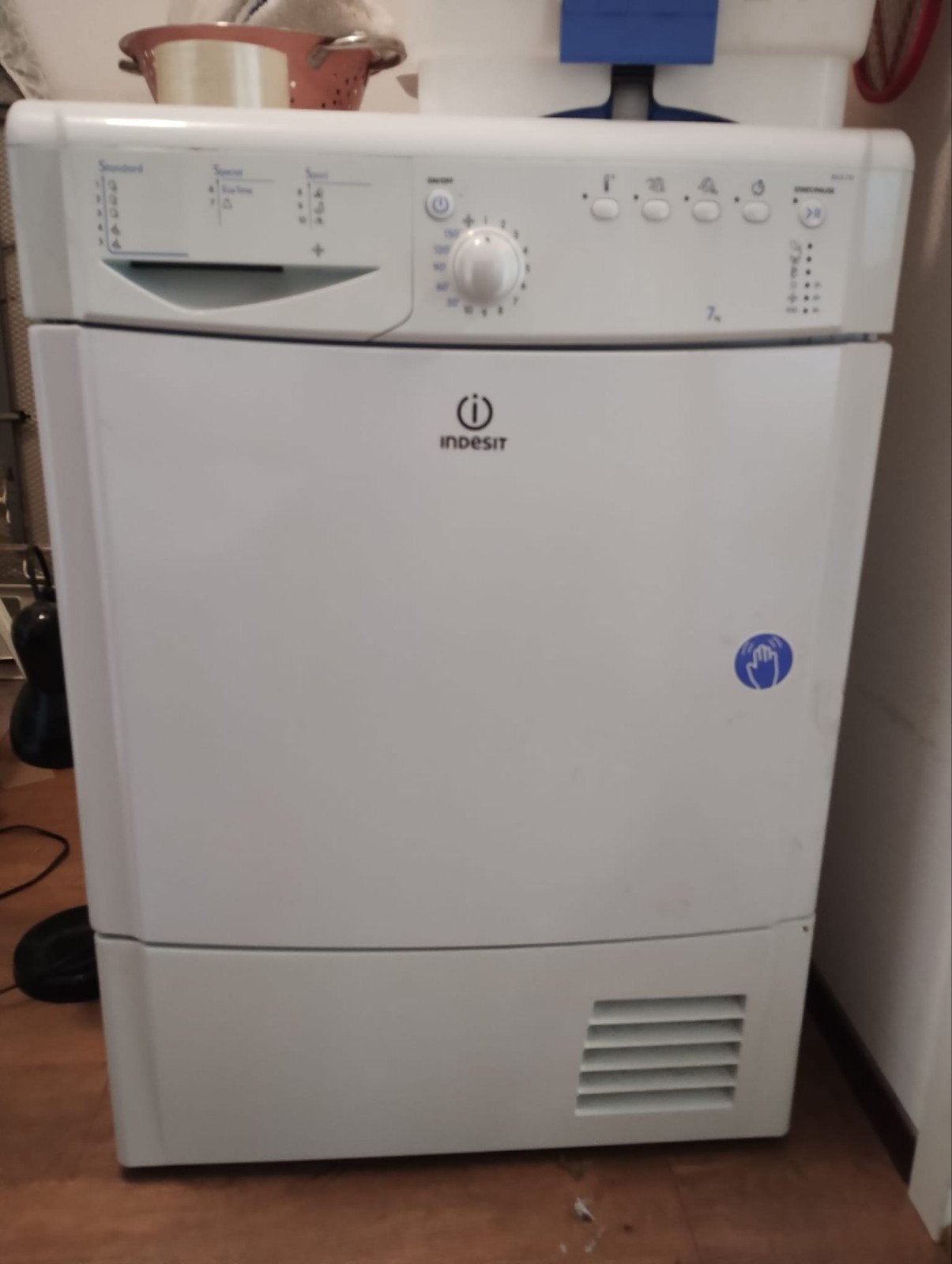 Indesit Condensdroger 7kg - Goede staat, Witgoed en Apparatuur, Wasdrogers, Ophalen, Wolprogramma, 6 tot 8 kg, Gebruikt