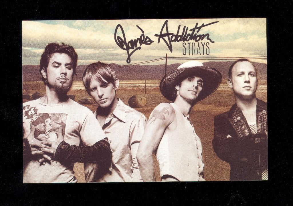 Jane's Addiction PROMO FOTOKAART 2003 Strays, Jane's Addiction, Verzenden, Zo goed als nieuw, Foto of Kaart