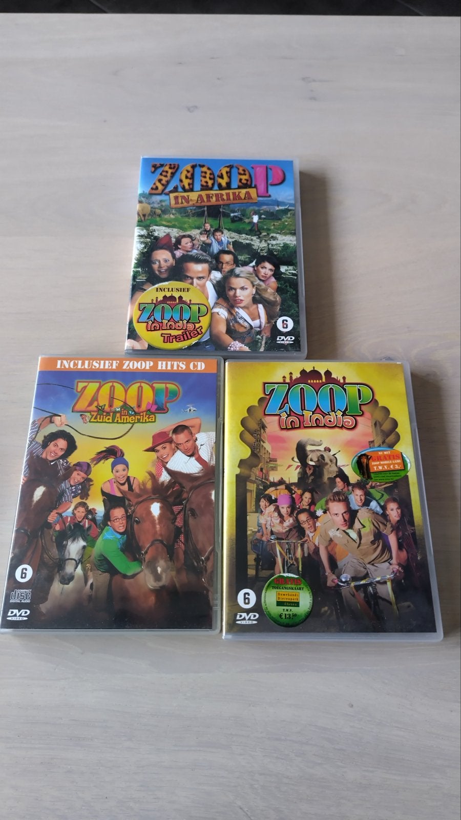 Zoop DVD Collectie: In Afrika, Zuid-Amerika & India, Avontuur, Gebruikt, Verzamelbox, Nederlands