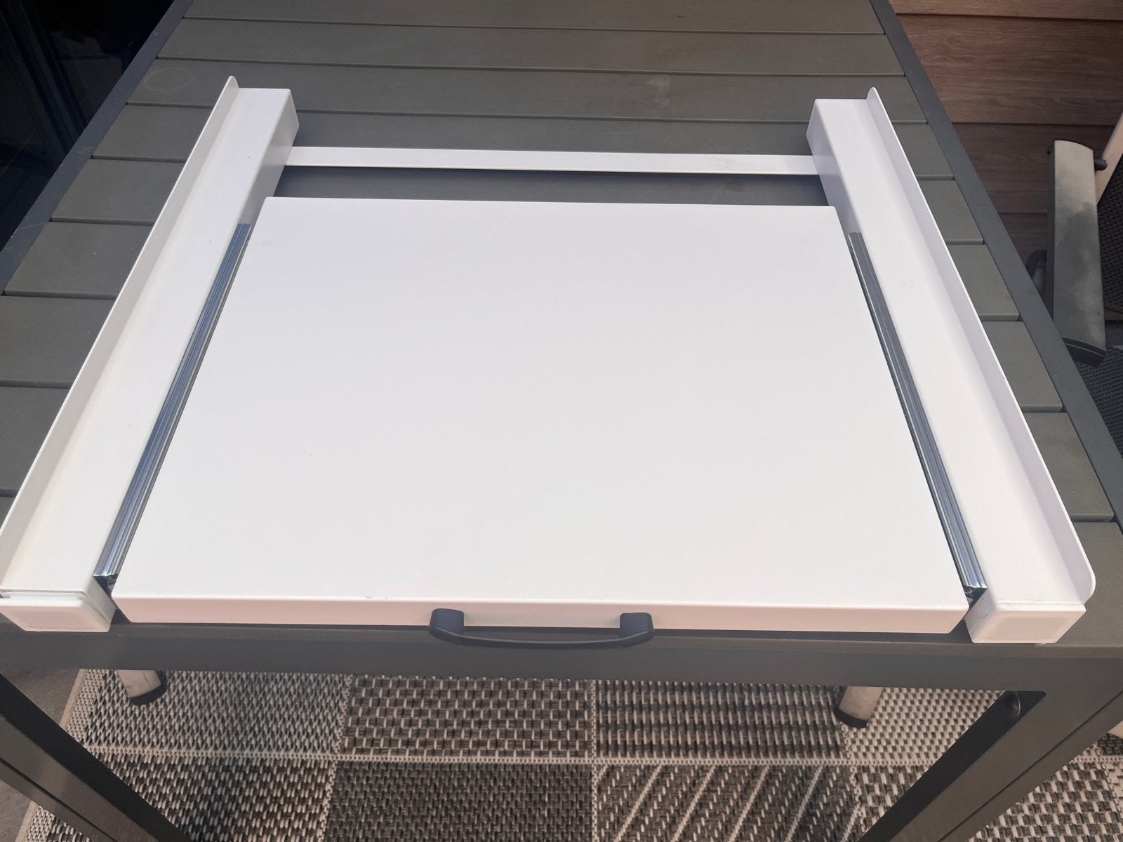 Stapelkit met Uitschuifbare Plank voor Wasmachine & Droger, Ophalen, Nieuw