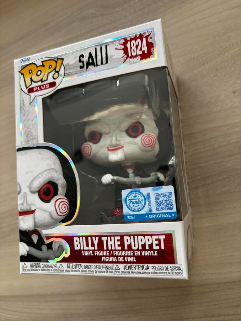 Funko Pop! Plus Saw #1824 Billy the Puppet Tricycle Special, Funko Europe, Nieuw, Ophalen of Verzenden, 4th floor, 1 Queen Caroline St, London W6 9YN, Verenigd Koninkrijk