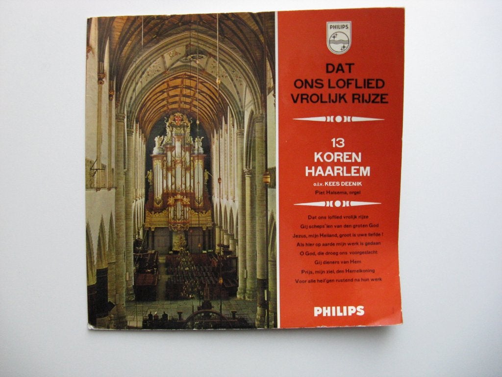 Dat is ons Loflied Vrolijk Rijze 13 Koren Haarlem, Ophalen of Verzenden, Zo goed als nieuw, 12 inch