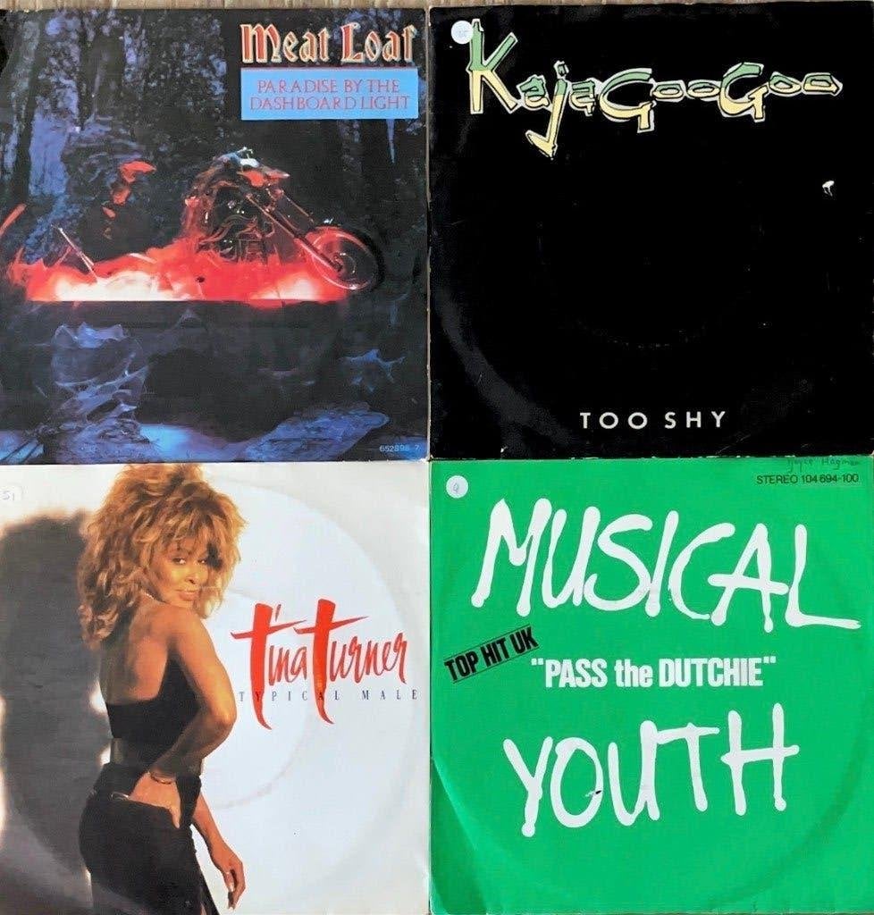 vinyl singles pop en rock., Ophalen, Gebruikt, Pop