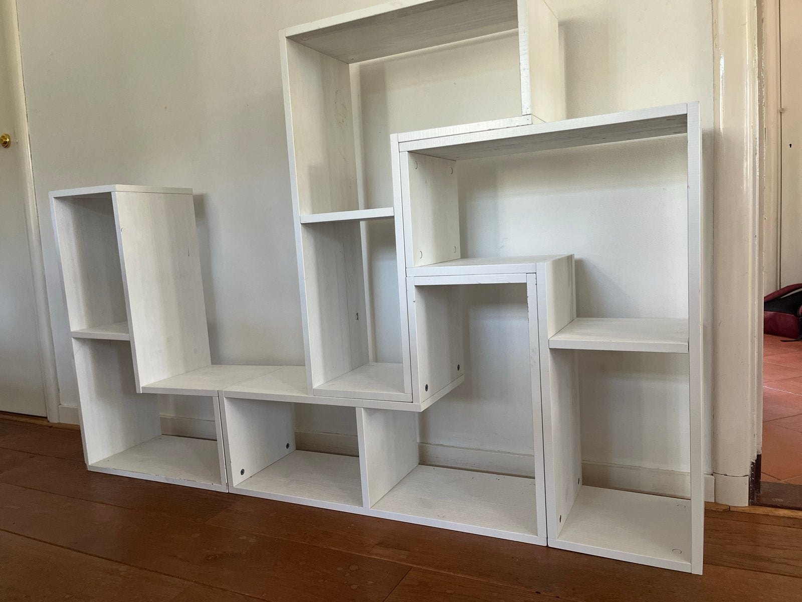 4 losse Tetris kastdelen - Wit modulair opbergsysteem, Ophalen, Met plank(en), Gebruikt, 100 tot 150 cm