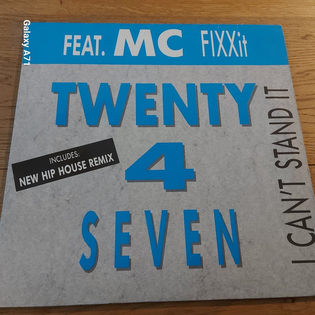 12 inch Maxisingel Twenty 4 Seven - I Can't Stand It  (1989), Cd's en Dvd's, Gebruikt, House, Ophalen of Verzenden, Beschermende buitenhoes