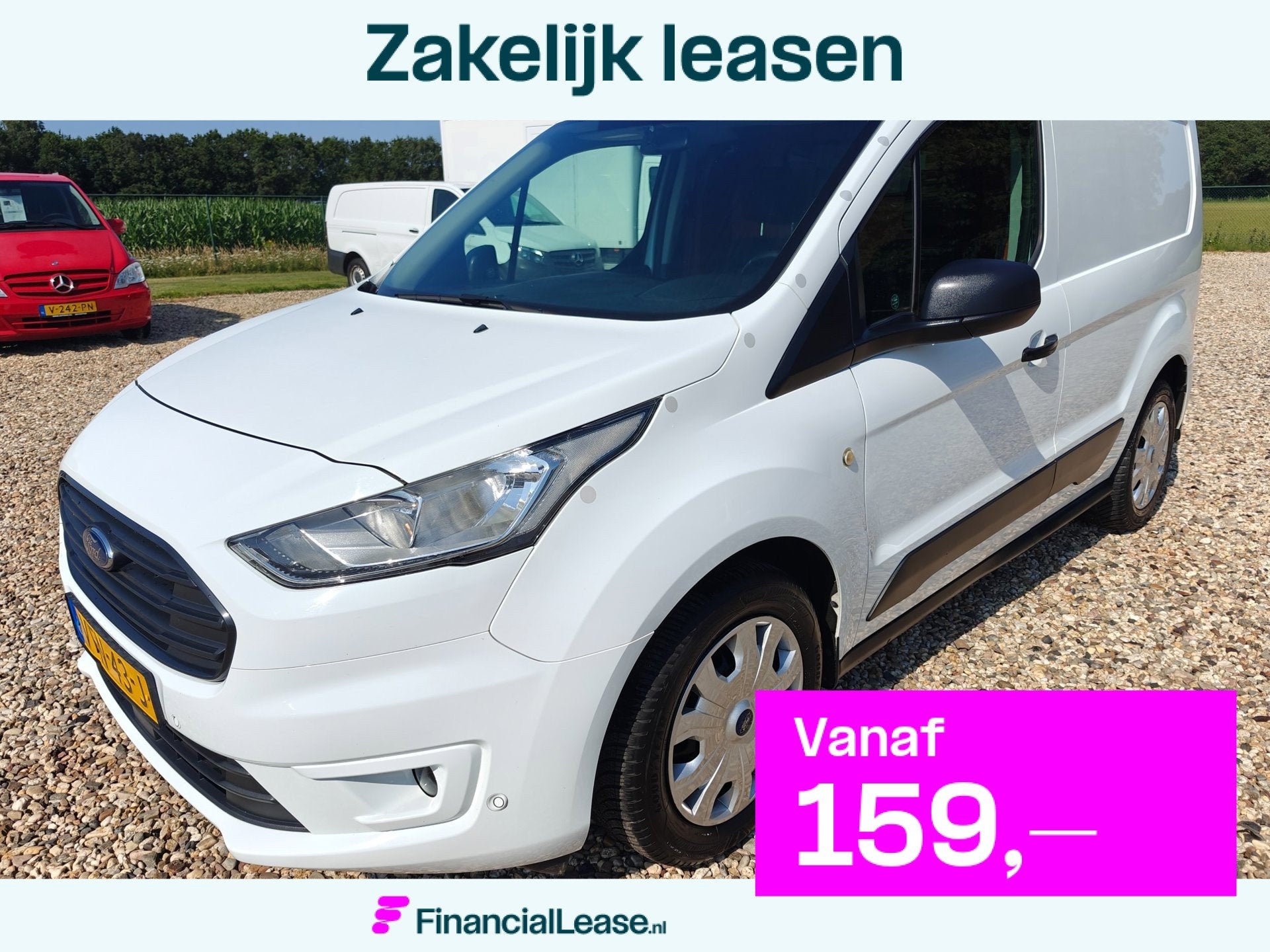 Ford Transit Connect 1.5 EcoBlue L1 Trend Euro 6 , Apk juli, Voorwielaandrijving, Dealer onderhouden, Stof, Gebruikt