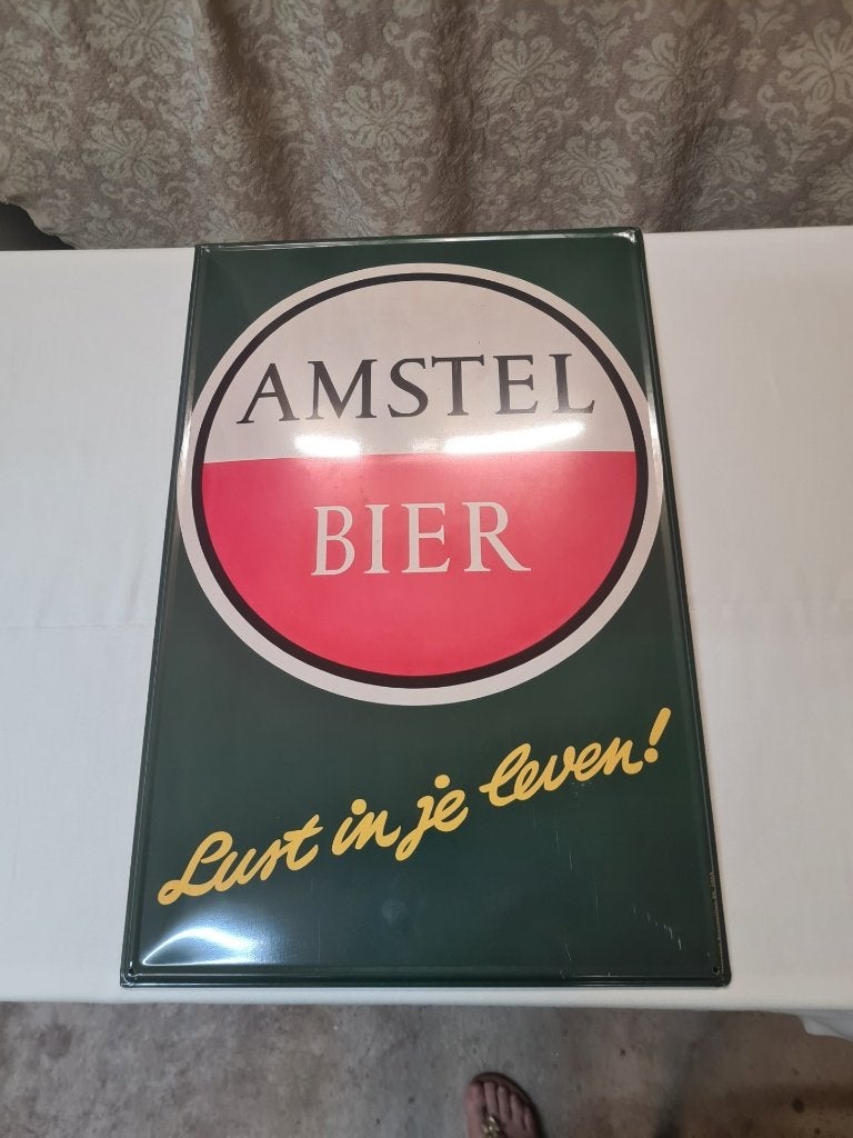Amstel wand bord, Verzamelen, Merken en Reclamevoorwerpen, Ophalen of Verzenden, Zo goed als nieuw, Reclamebord