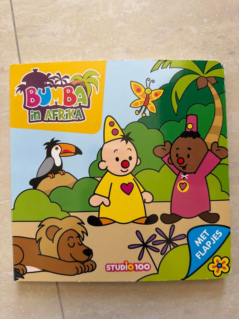 Bumba in Afrika boek met flapjes, Ophalen, Gelezen, Uitklap-, Voel- of Ontdekboek, 1 tot 2 jaar