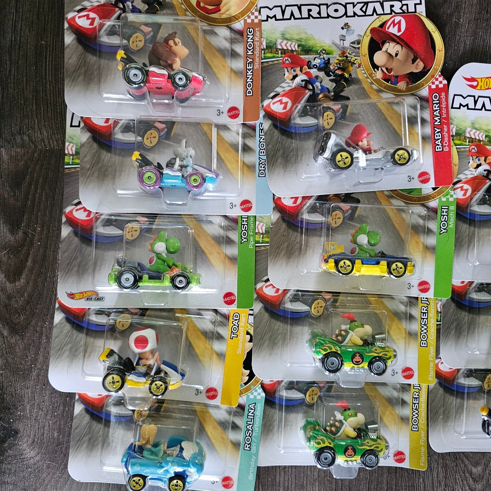 Hot Wheels Mario Kart voertuigen - Diverse karakters, Kinderen en Baby's, Speelgoed | Speelgoedvoertuigen, Nieuw, Ophalen of Verzenden
