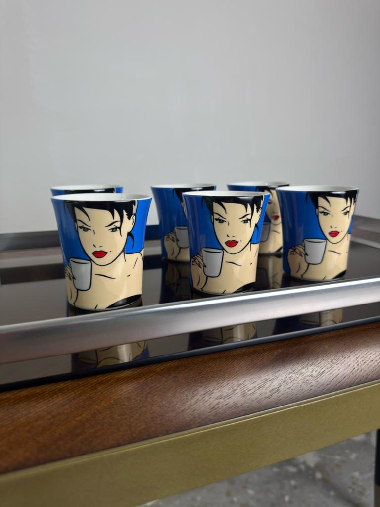 Vintage Pop Art Mokken (6) designed by Luc Verschuuren, Ophalen of Verzenden, Nieuw