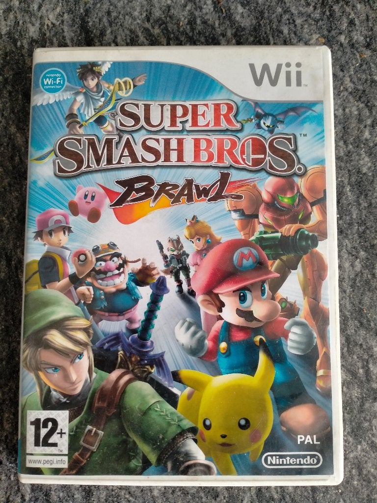 super smash bros brawl nintendo wii, Spelcomputers en Games, Games | Nintendo Wii, Ophalen, Vechten, Zo goed als nieuw, 3 spelers of meer