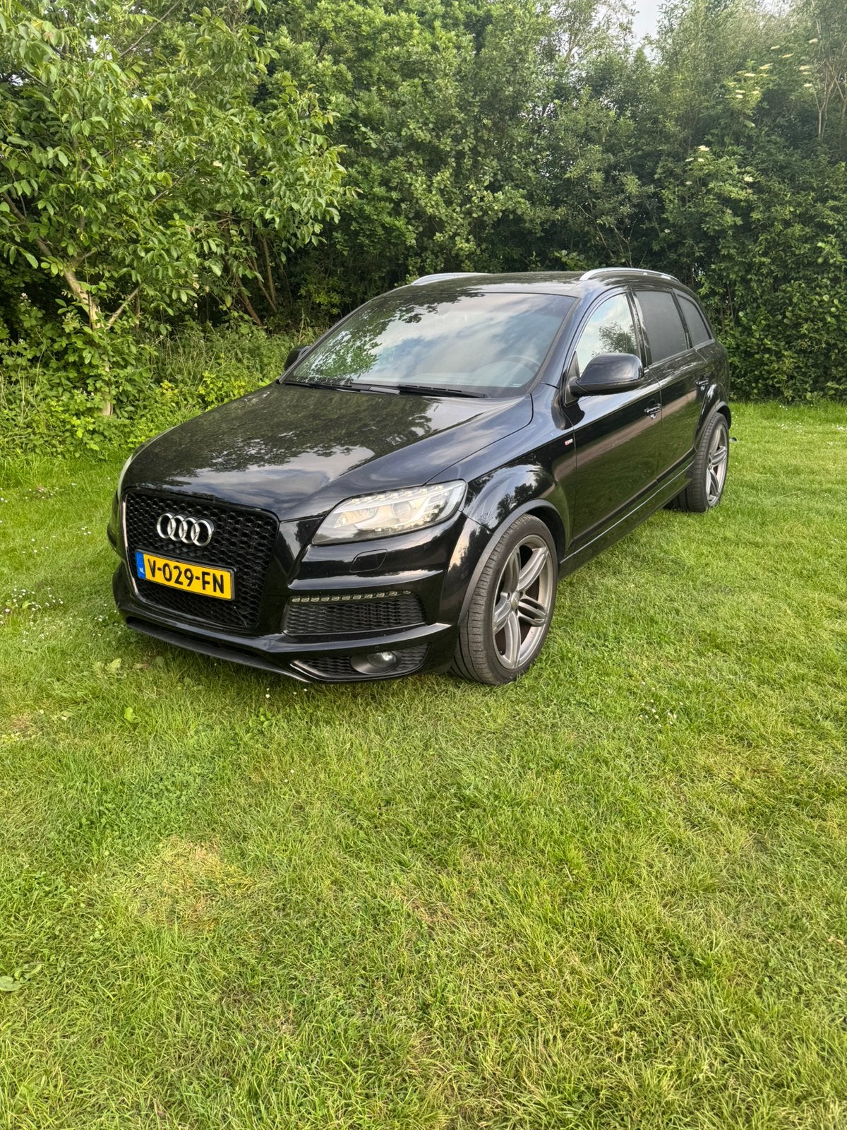Audi Q7 4.2 v8 tdi s-line 2010 gr. kent. Nw APK (lees tekst), Automaat, Euro 5, Zwart, Leder