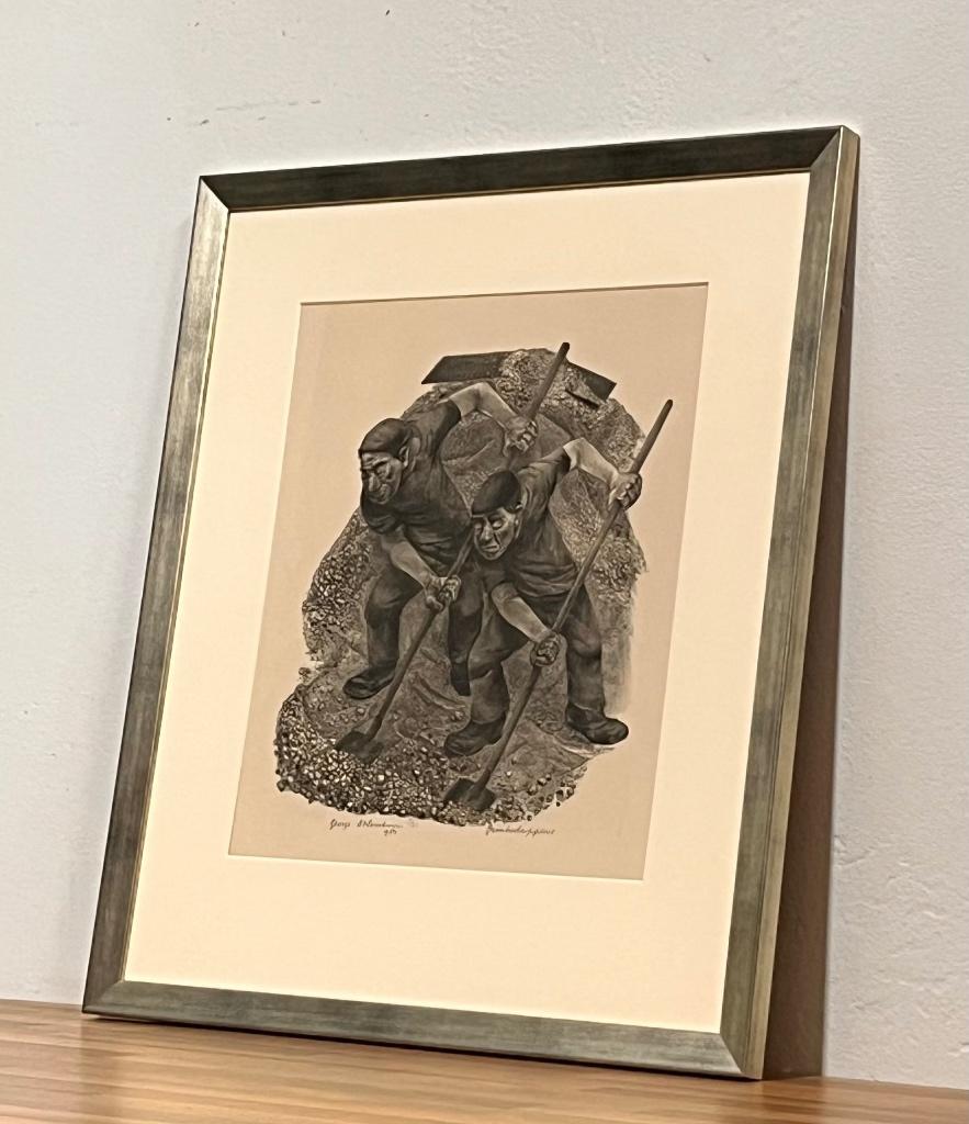 Lithografie | Notenboom | grindscheppers, Ophalen