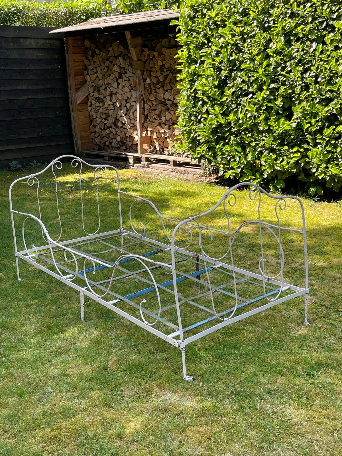 Inklapbaar IJzeren Frans Ledikant - Kinderbed/Daybed, Antiek en Kunst, Ophalen