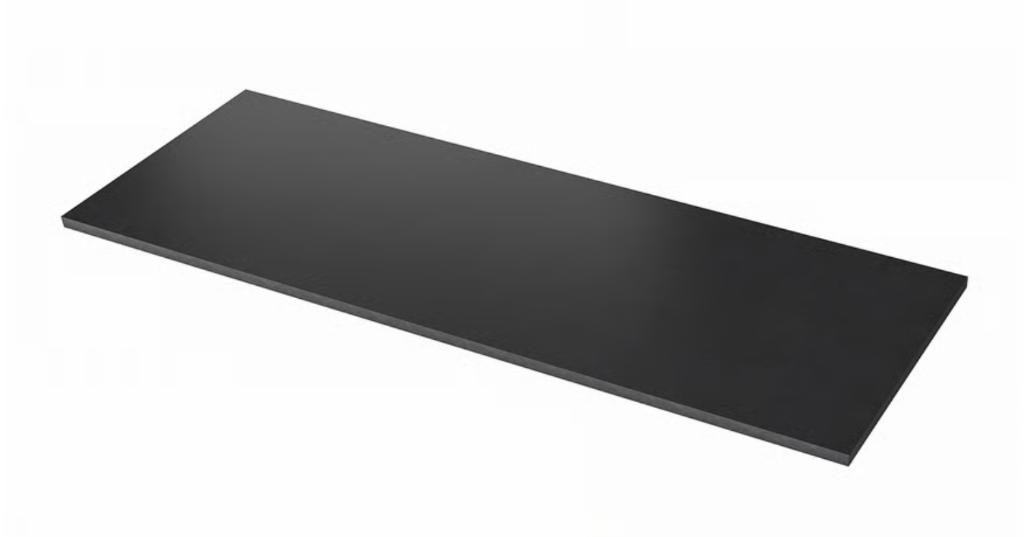 IKEA werkblad Ekbacken zwart laminaat, Ophalen, Zwart, 150 tot 200 cm, Nieuw