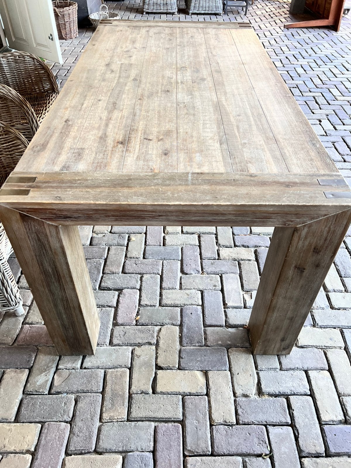Eettafel Bassano, Ophalen, Gebruikt, Rechthoekig, Hout