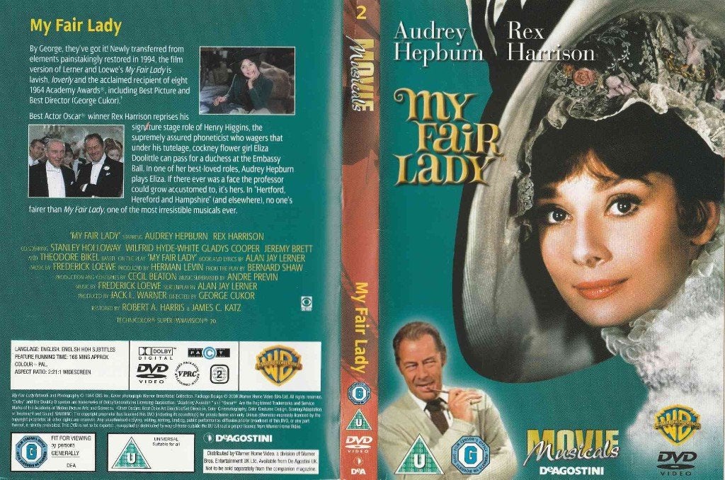 My Fair Lady - Audrey Hepburn; Rex Harrison"", Alle leeftijden, Ophalen of Verzenden, Zo goed als nieuw, Musical