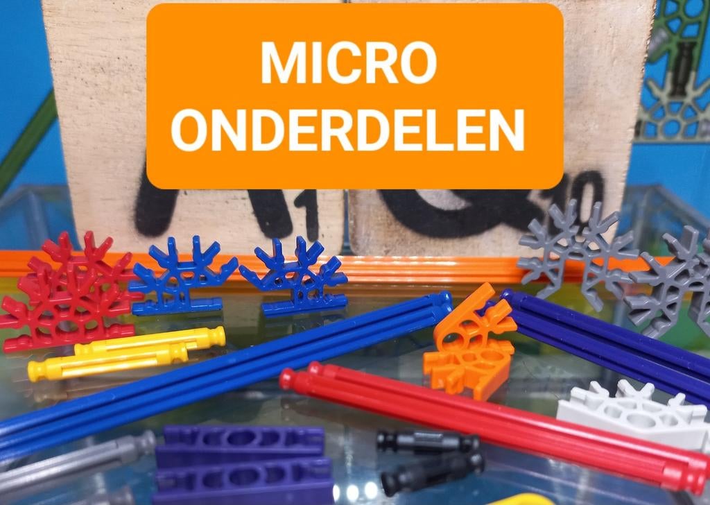 K'nex Educatief Speelgoed - Losse Micro & Classic Onderdelen, Gebruikt, K'nex Industries, Info@knex.com, Ophalen of Verzenden