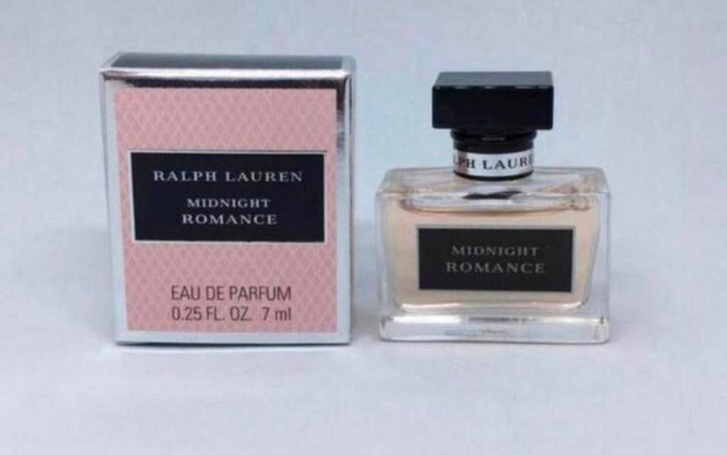 Miniatuur Midnight Romance 7 ml eau de parfum Ralph Lauren, Verzenden, Nieuw, Miniatuur, Gevuld