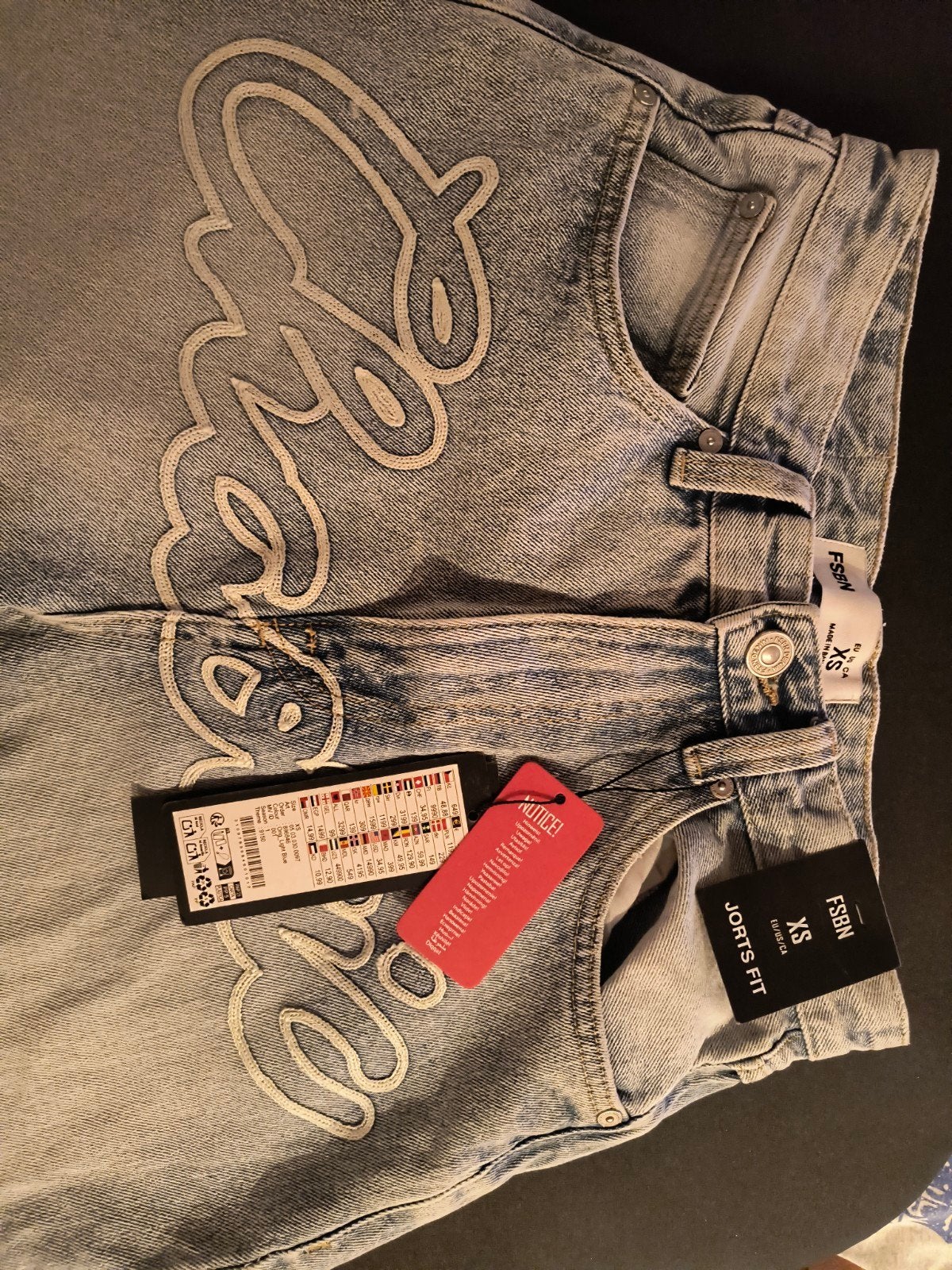 FSBN Jorts Fit Jeans Shorts xs - Nieuw met labels, Blauw, Overige jeansmaten, Nieuw, Ophalen of Verzenden