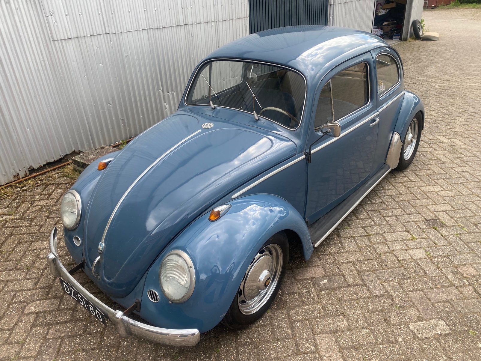 Volkswagen Kever 1959, Achterwielaandrijving, Beetle (Kever), 4 cilinders, Blauw