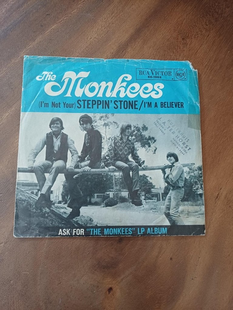 The Monkees - Steppin' Stone - Single - Vinyl, Ophalen of Verzenden, Gebruikt, Pop