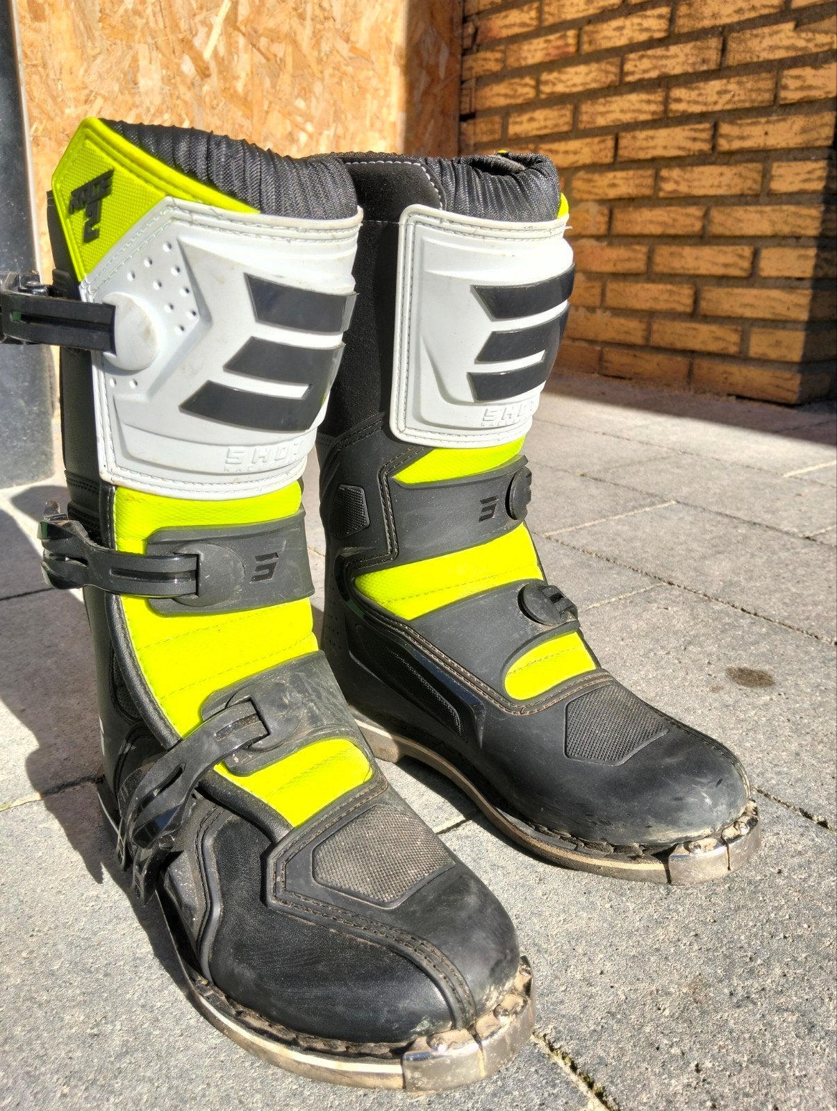 Shot crosslaarzen maat 37. Een keer gebruikt, Motoren, Ophalen, Kinderen, SHOT Race Gear, Laarzen