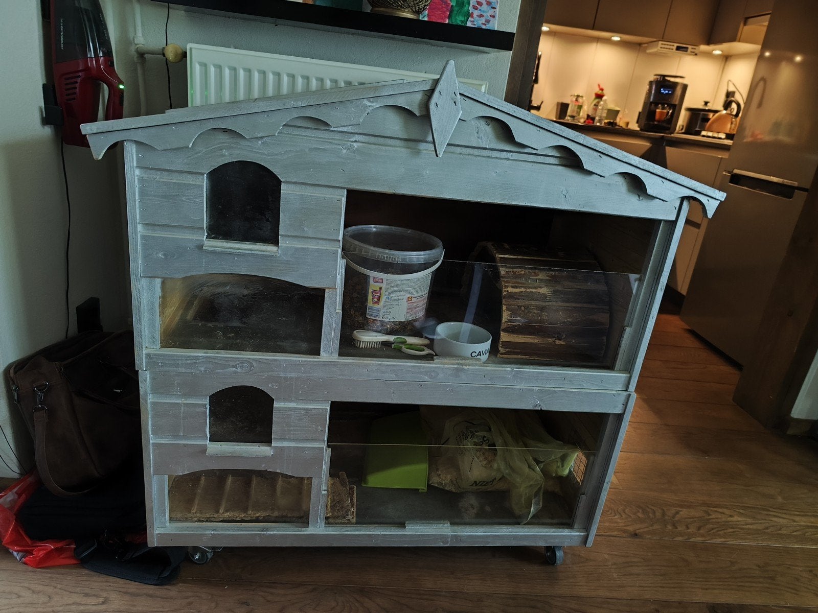 Cavia hok twee etages met toebehoren., Ophalen, 110 cm of meer, 90 cm of meer, Hok