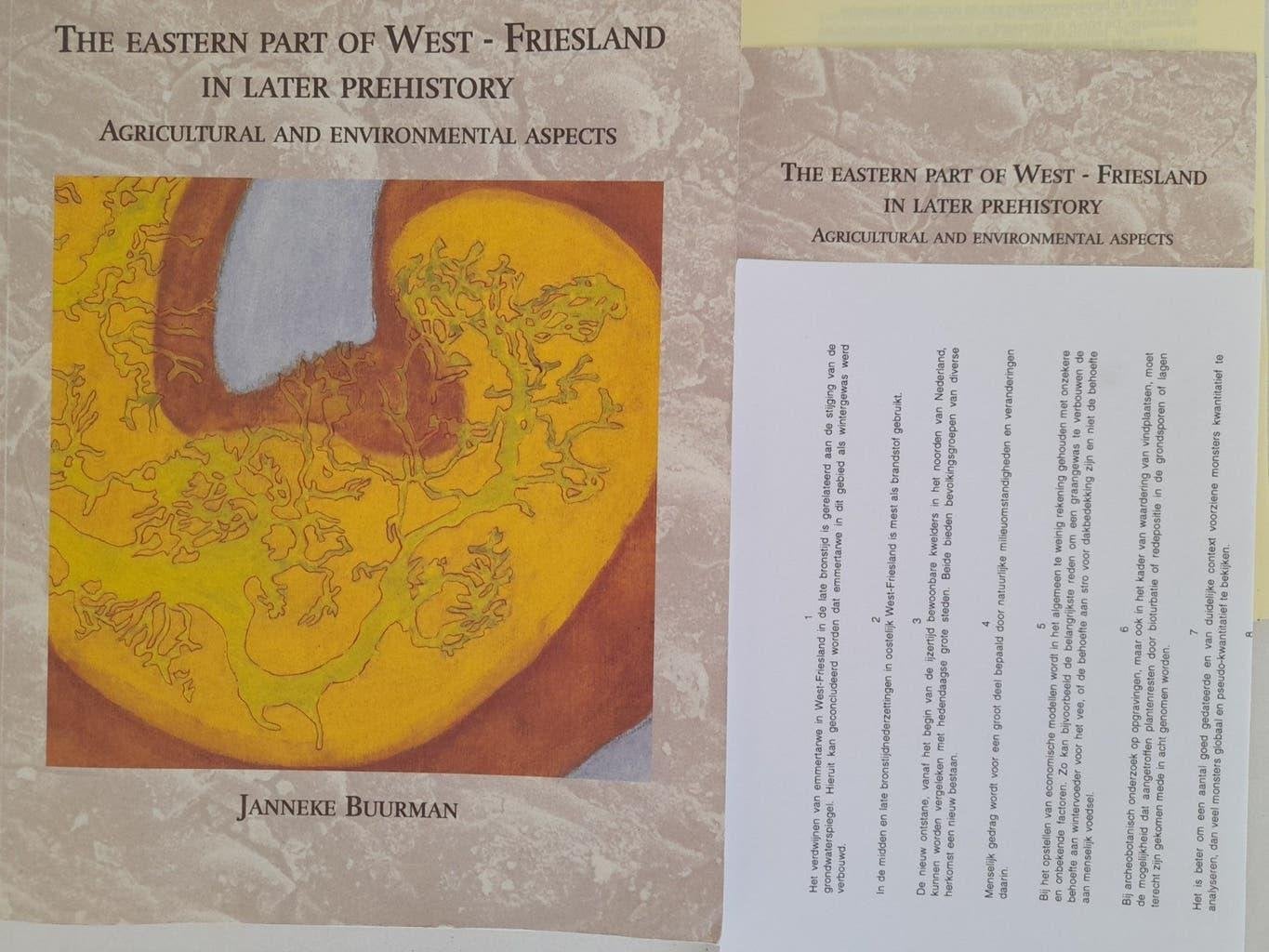 Proefschrift West Friesland, Janneke Buurman, Noord-Holland, Ophalen of Verzenden, Zo goed als nieuw