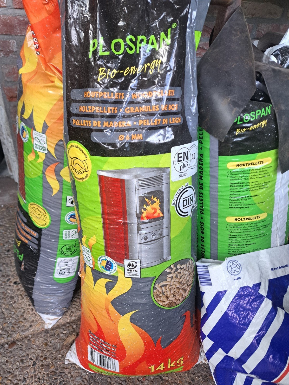 Pellets 4 zakken, Ophalen, Nieuw, Hout, Pelletkachel