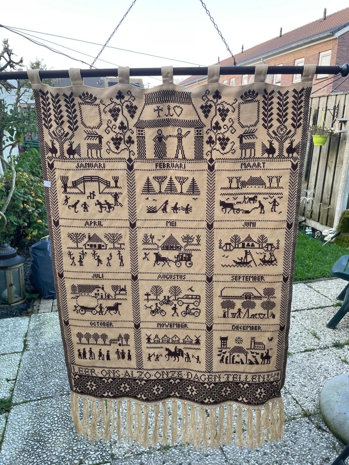 Jaar kalender, Huis en Inrichting, Woonaccessoires | Kamerschermen, Ophalen of Verzenden, Zo goed als nieuw
