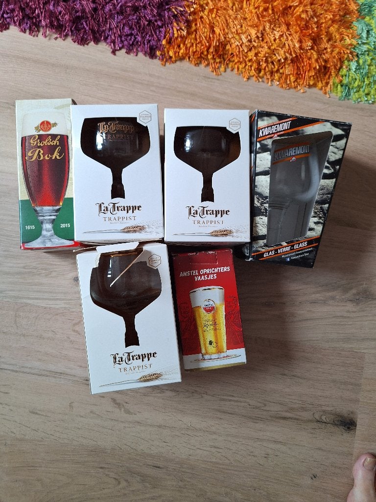 Glazen voor speciale bieren 6 stuks, Ophalen, Nieuw, Bierglas
