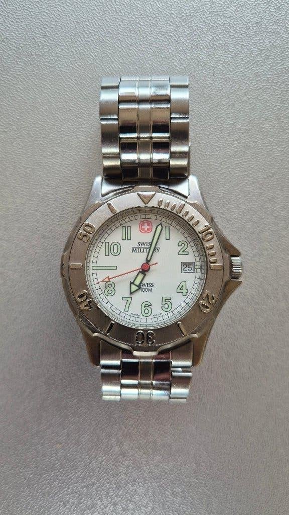 Swiss Military Watch, Sieraden, Tassen en Uiterlijk, Horloges | Heren, Overige merken, Staal, Staal, Polshorloge