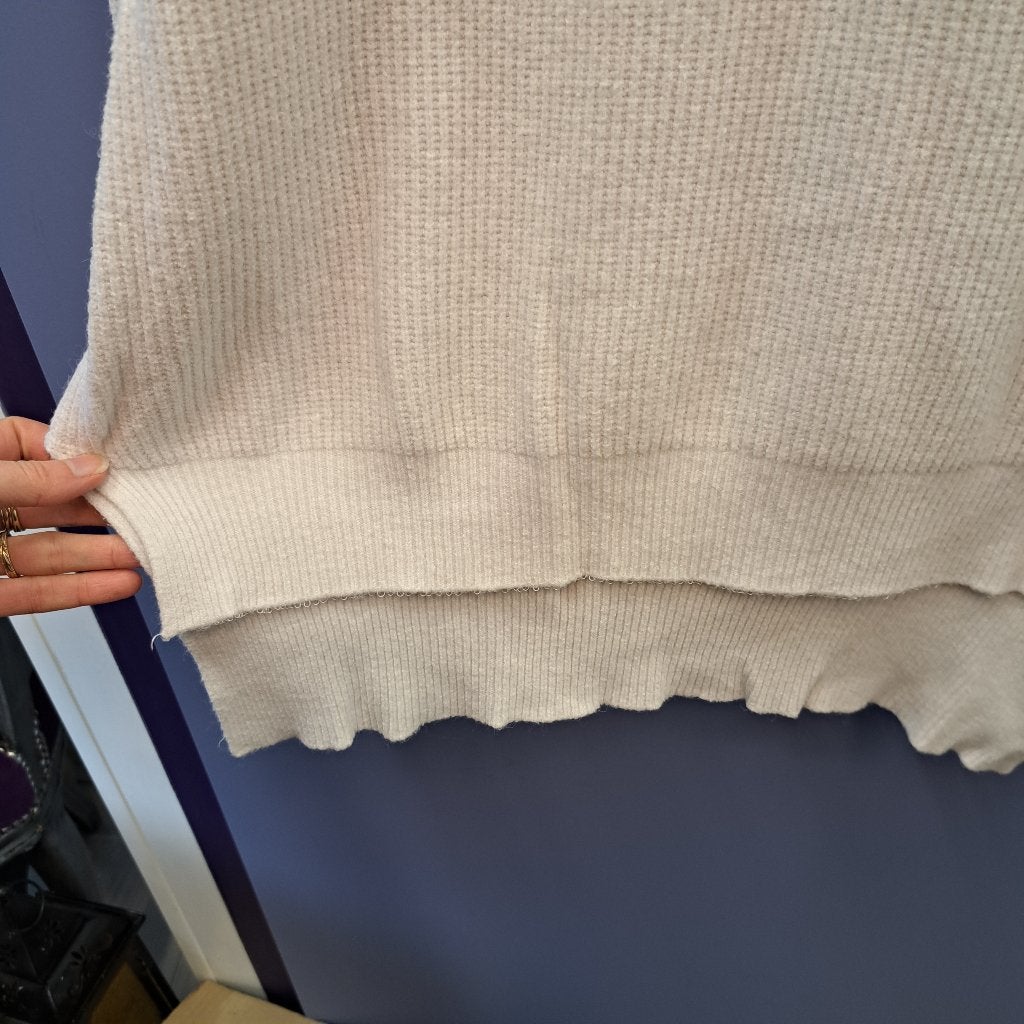 Alexandre Laurent crème waffle knit sweater – maat L 50459, ., Wit, Maat 42/44 (L), Alexander Laurent
