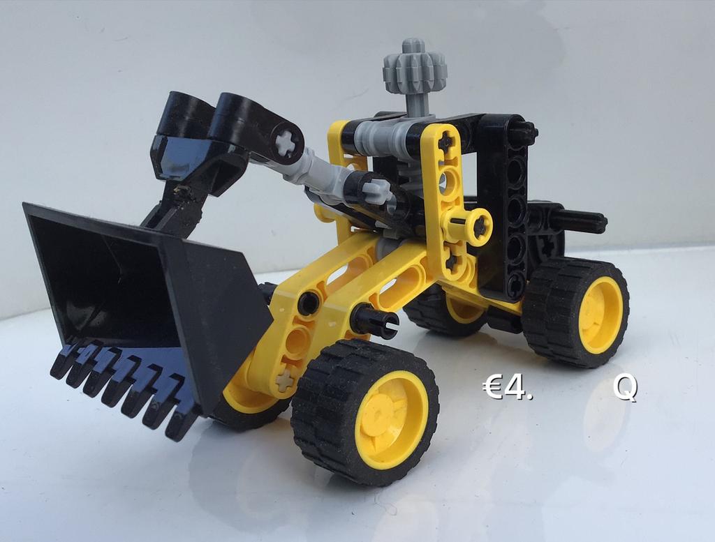 Lego Technic Graafmachine/Shovel - Geel/Zwart, Ophalen, Gebruikt, Overige merken