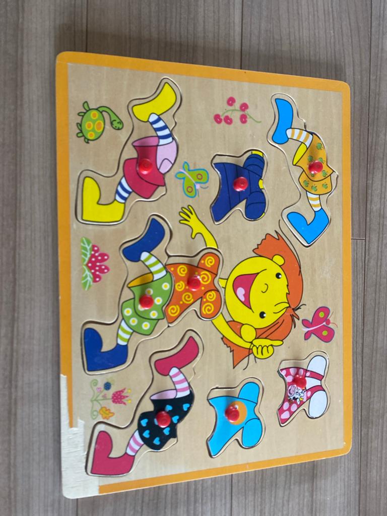 Houten aankleedpuzzel voor kinderen, Ophalen, 2 tot 4 jaar, Gebruikt, Van hout