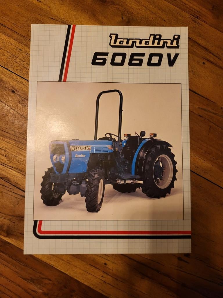 tractor folder Landini 6060 V, Ophalen of Verzenden, Zo goed als nieuw, Folder